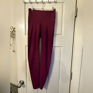 Old Navy Women's Maroon High-Waisted Leggings
